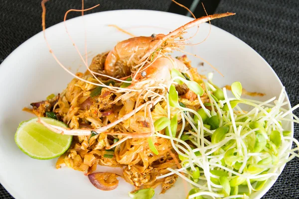 海虾是泰式面食 图库图片