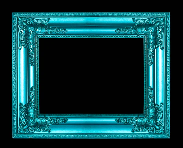 Blue Picture Frame Isolated — Stock Photo, Image