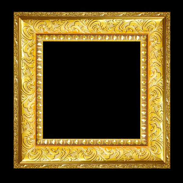 Золота Рамка Зображення Ізольована — стокове фото