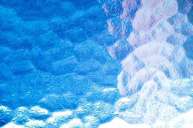 Soyut mavi cam doku arkaplanı.