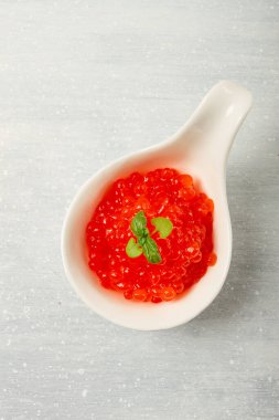 Kırmızı havyar, taklit, arka planda, yakın plan, insan yok.,