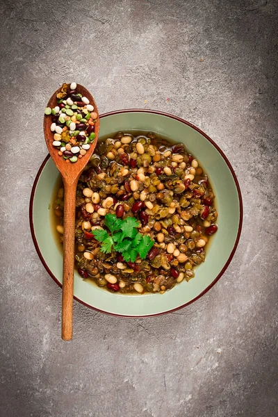 stock image Bean soup traditional Mexican cuisine, bean soup, beans, peas,