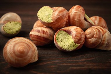 Üzüm salyangozu, şarap, Fransız mutfağı.,