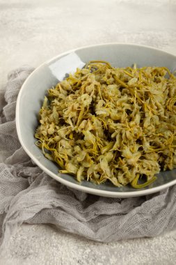 Jonjoli, Colchian Klekachka, Gürcü aperatifi, turşulu jonjoli, insan yok.