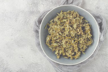 Jonjoli, Colchian Klekachka, Gürcü aperatifi, turşulu jonjoli, insan yok.