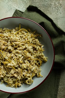 Jonjoli, Colchian Klekachka, Gürcü aperatifi, turşulu jonjoli, insan yok.