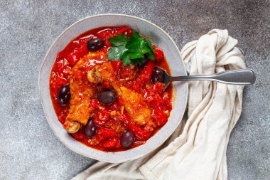 Pollo alla romana, Roma tavuğu, ev yapımı, insan yok.,