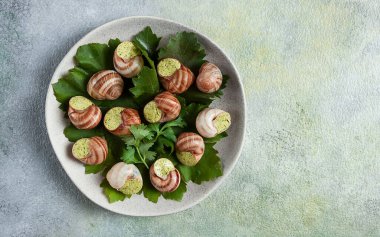 Üzüm salyangozu, şarap, Fransız mutfağı.,