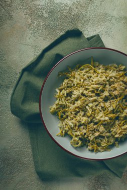 Jonjoli, Colchian Klekachka, Gürcü aperatifi, turşulu jonjoli, insan yok.