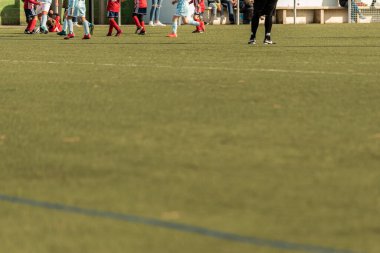 Çocuklar futbol antrenman üniforması.