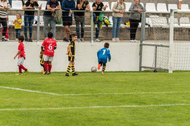 Illa de Arousa, Pontevedra, İspanya. 10 'u, 2023. Kayıtlı takımlar arasındaki maçlar gittikçe yaklaşıyordu..