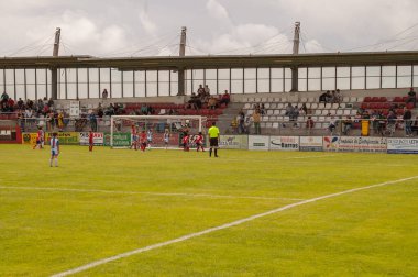 Illa de Arousa, Pontevedra, İspanya. 10 'u, 2023. Kayıtlı takımlar arasındaki maçlar gittikçe yaklaşıyordu..