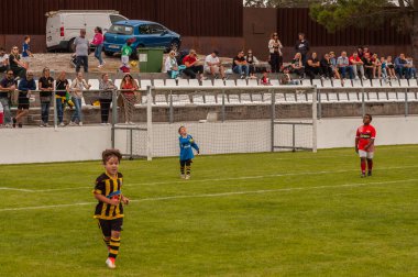 Illa de Arousa, Pontevedra, İspanya. 10 'u, 2023. Kayıtlı takımlar arasındaki maçlar gittikçe yaklaşıyordu..