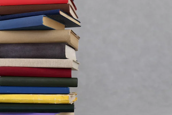 stock image stack of books on white background