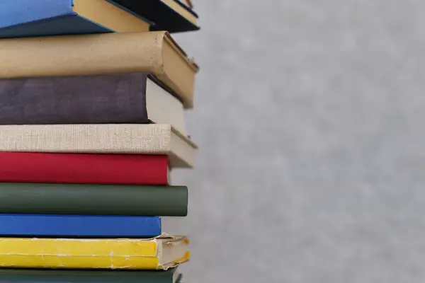 stock image stack of books on a white background