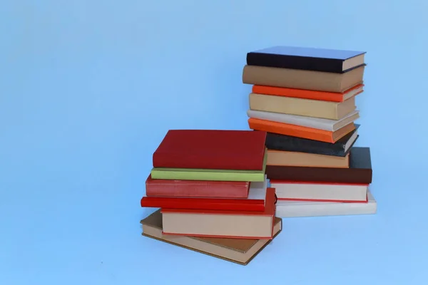 Pila Libros Libros Aislados Sobre Fondo Blanco Concepto Educación — Foto de Stock