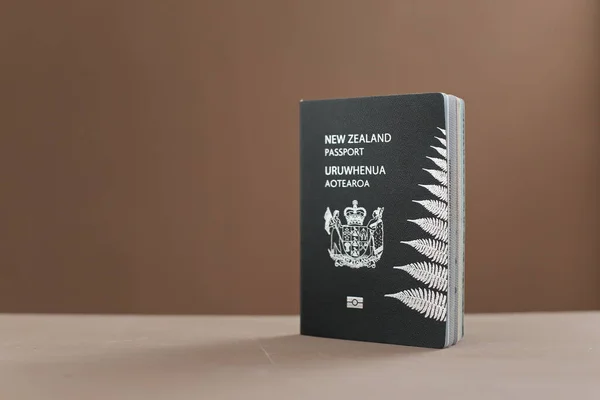 Pasaporte Nueva Zelanda Reserva Sobre Mesa — Foto de Stock