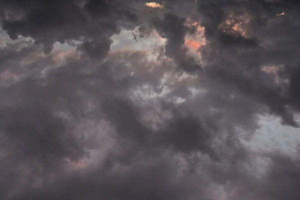 Vacker Himmel Med Moln Natur Bakgrund — Stockfoto