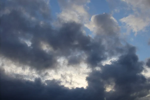 Vacker Himmel Med Moln Natur Bakgrund — Stockfoto