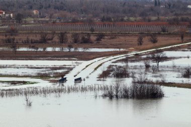 Köydeki nehrin havadan görünüşü.