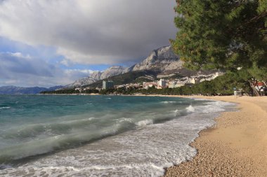 Deniz kıyısının güzel manzarası