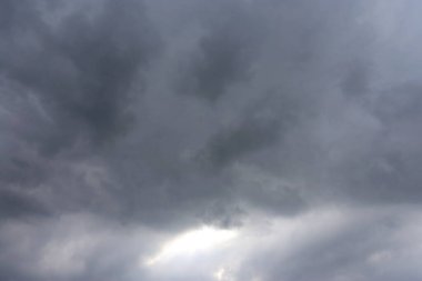 Gökyüzündeki kara bulutlar