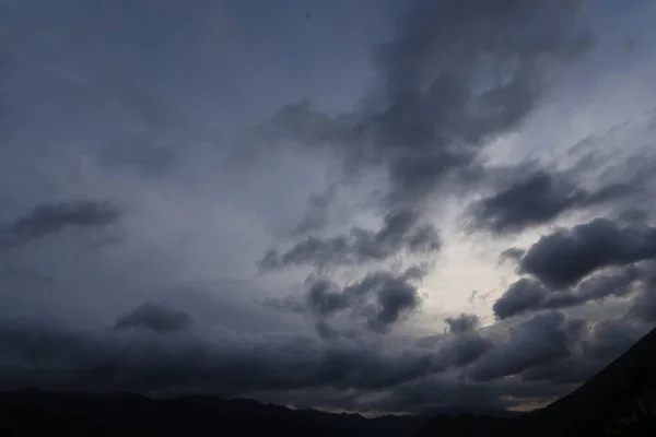 Nubes Tormenta Sobre Cielo — Foto de Stock