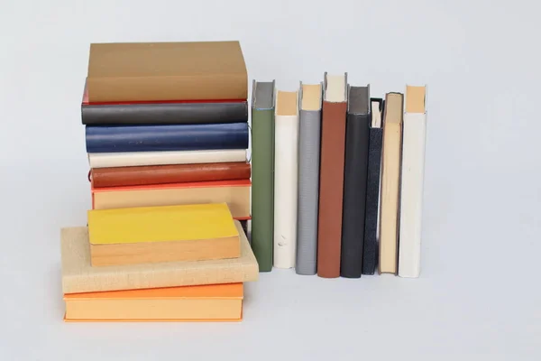 Stack Books White Background — Stock Photo, Image