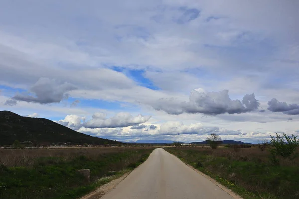 Dağlardaki Yol Srail Adasının Dağlarındaki Yol — Stok fotoğraf