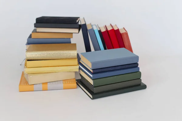 Colored Books White Background — Stock Photo, Image