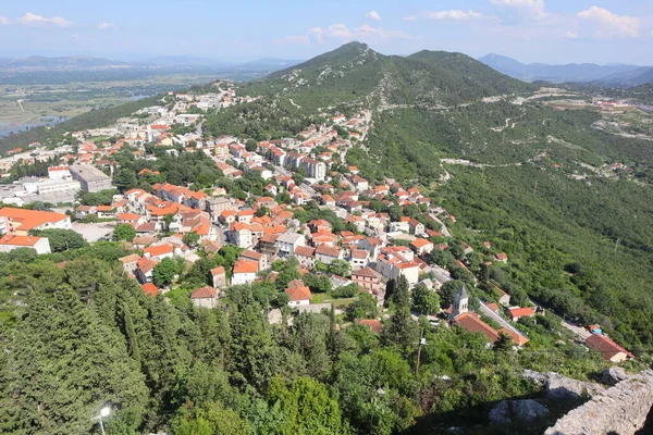 Vrgorac Sebuah Kota Selatan Kroasia Dikenal Untuk Stroberi Prosciutto Dan — Stok Foto