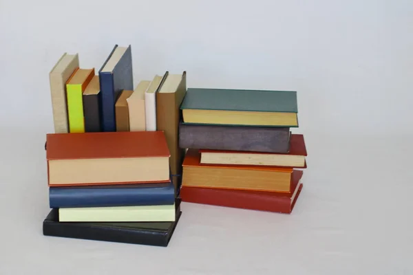 Many Different Books White Background — Stock Photo, Image