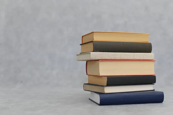 stock image stack of books on white background