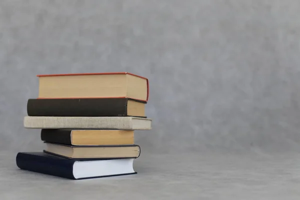 stock image stack of books on white background