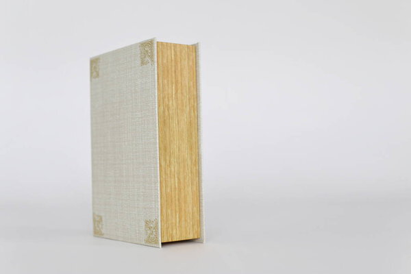 empty book isolated on a white background.
