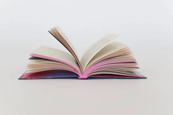 Stack Colorful Book White Background — Stock Photo, Image
