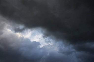 Gökyüzündeki kara bulutlar