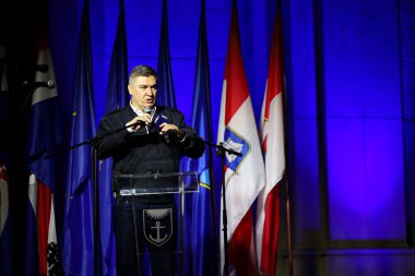 Zagreb, Croatia, September 14, 2024. President of Croatia Zoran Milanovic clipart