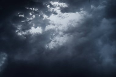 Gökyüzündeki kara bulutlar