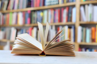 Kütüphanede açık bir kitap, beyaz bir zemin üzerine kitaplar, eğitim, öğrenim, bilgi, edebiyat, eğitim geçmişi, suç romanı, tarihsel roman, şiir koleksiyonu, masanın üzerinde açık kitap, yüksek kaliteli kitap fotoğrafları, eğitim