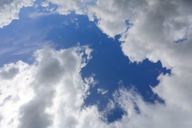 Bulutlu mavi gökyüzü