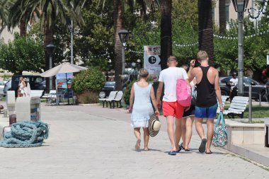Makarska, Hırvatistan, 30.07.2025. Turistler Hırvatistan 'da yıllık tatile çıktılar 