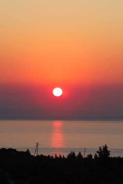 Akdeniz üzerinde gün batımı