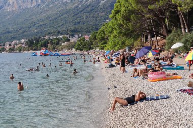 Bölünme, Hırvatistan, 24,08. Güney Hırvatistan 'da deniz kenarında yaz tatili
