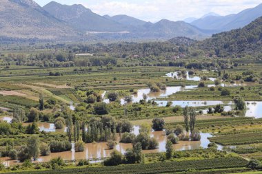 Dağlardaki nehir manzarası