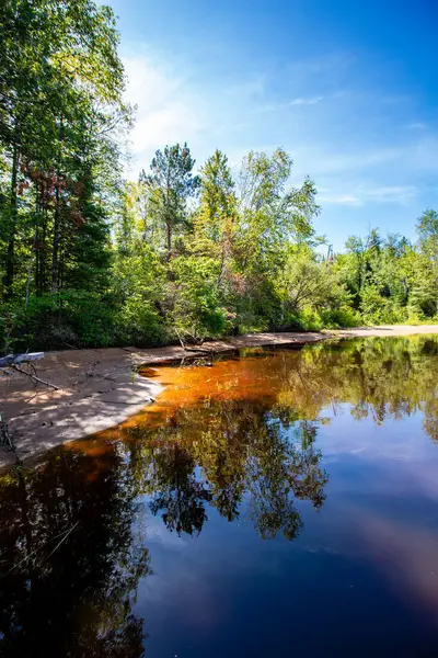 Tomahawk, Wisconsin 'deki Nokomis Gölü yazın dikey