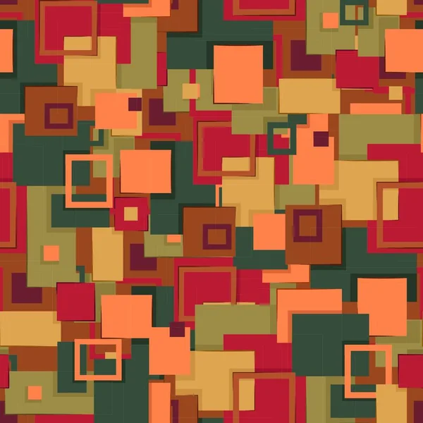 Fondo Pantalla Abstracto Sin Costuras Con Patrón Brillante Rectángulos Multicolores — Archivo Imágenes Vectoriales