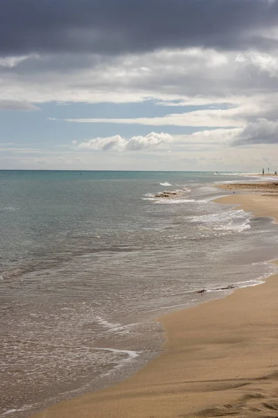 Famosa Spiaggia Sabbiosa Nella Parte Sud Est Dell Isola Cielo — Foto Stock