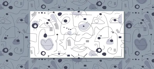 Εικόνα Απλό Σχέδιο Γεωμετρικό Σχήμα Doodle Τέχνη Αφηρημένη Γραφιστική Σχεδίαση — Διανυσματικό Αρχείο