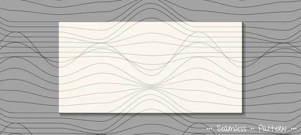 Illustration Simpel Bølge Linje Mønster Geometrisk Form Abstrakt Grafisk Design – Stock-vektor